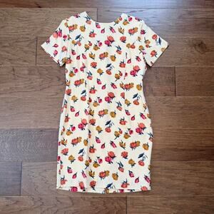 Vintage 90s tracy m yellow floral dress